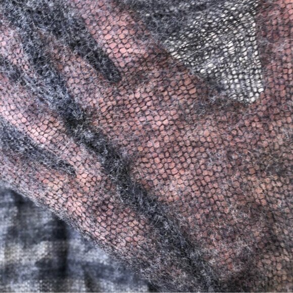 Anthropologie Moth Cowl Neck Striped Sweater Wool Alpaca Blend - Picture 9 of 9